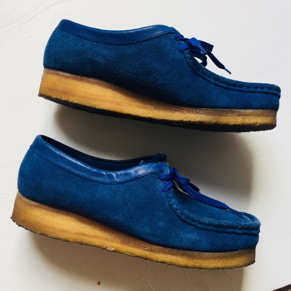 royal blue wallabees